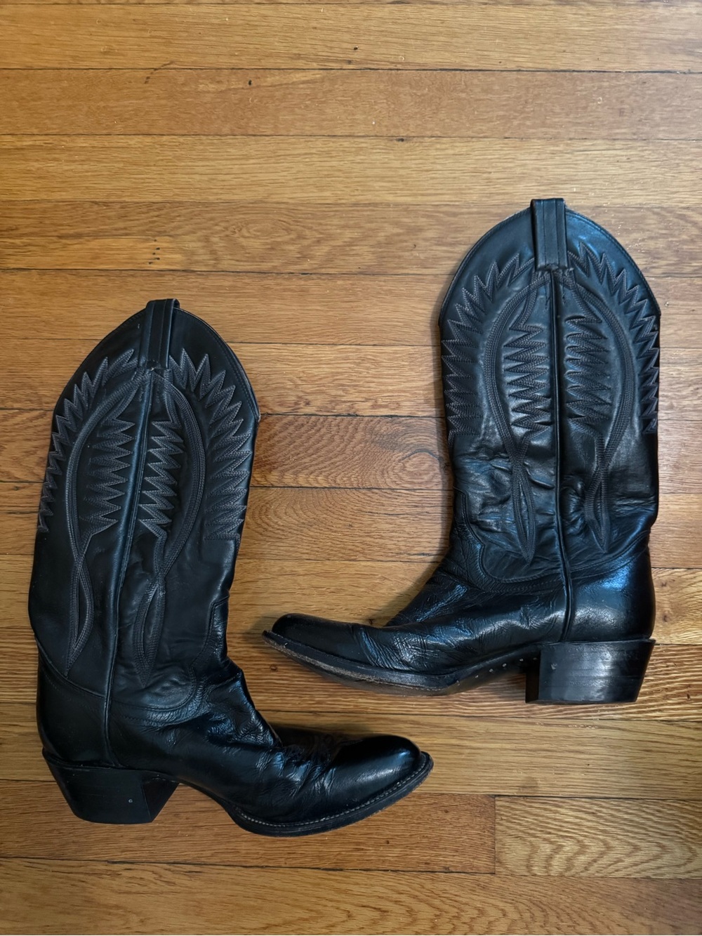Sanders Western Leather Cowboy Boot